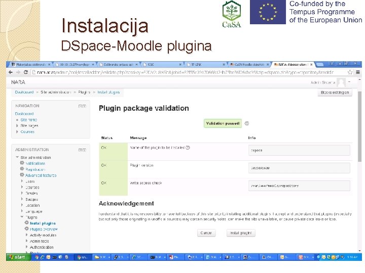 Instalacija DSpace-Moodle plugina 