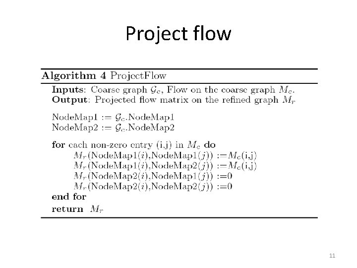 Project flow 11 