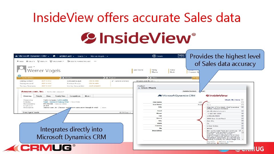 Inside. View offers accurate Sales data Provides the highest level of Sales data accuracy