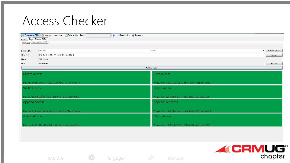 Access Checker explore engage elevate 