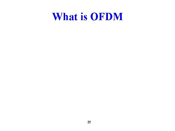 What is OFDM 25 