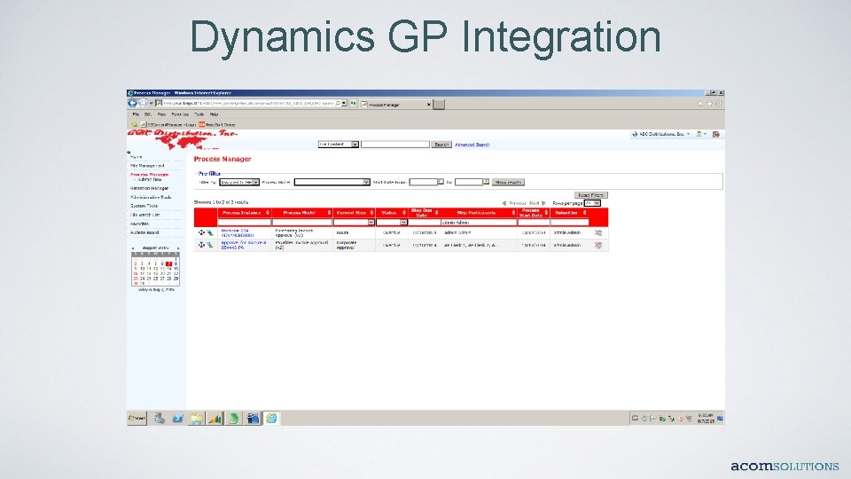 Dynamics GP Integration 