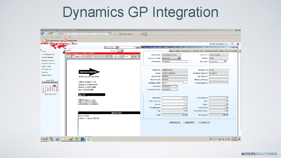 Dynamics GP Integration 