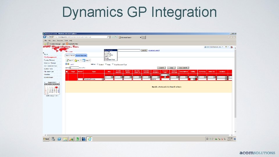 Dynamics GP Integration 