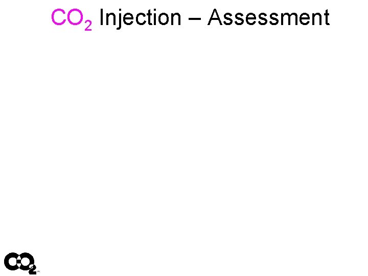 CO 2 Injection – Assessment 