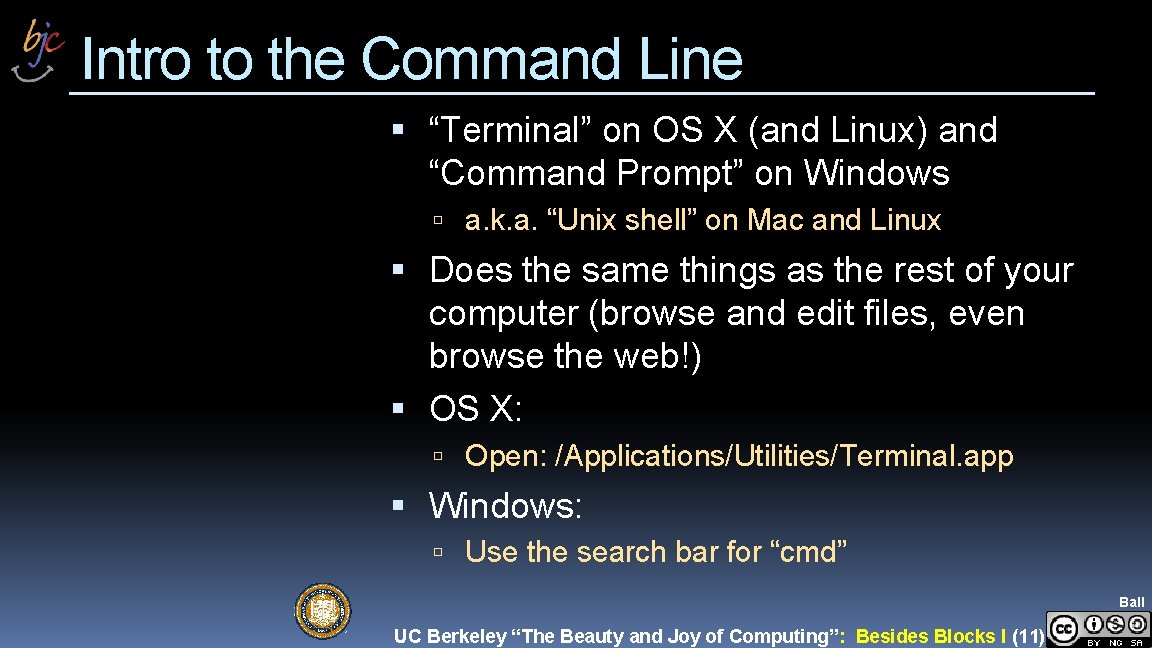 Intro to the Command Line “Terminal” on OS X (and Linux) and “Command Prompt”