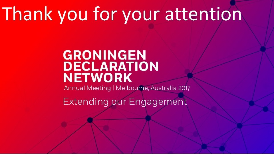 Thank you for your attention 