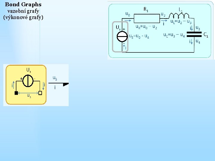 Bond Graphs vazební grafy (výkonové grafy) 