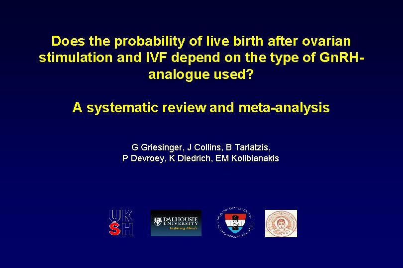 Does the probability of live birth after ovarian stimulation and IVF depend on the