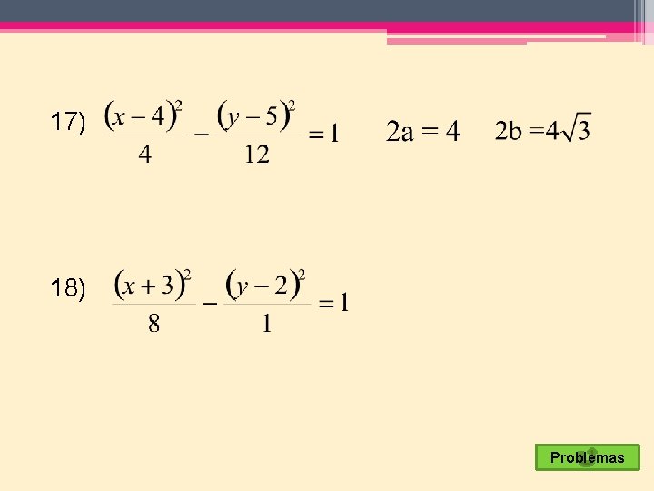 17) 18) Problemas 