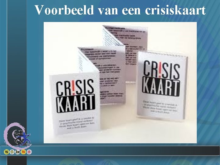 Voorbeeld van een crisiskaart 