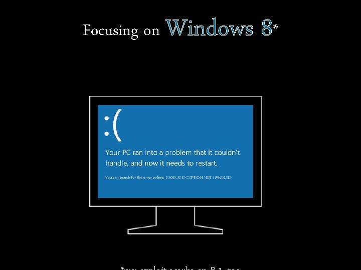 Focusing on Windows 8* 