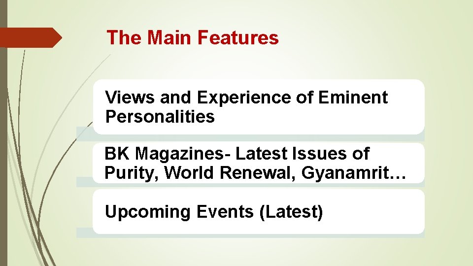 The Main Features Views and Experience of Eminent Personalities BK Magazines- Latest Issues of