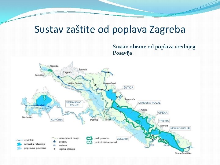 Sustav zaštite od poplava Zagreba Sustav obrane od poplava srednjeg Posavlja 