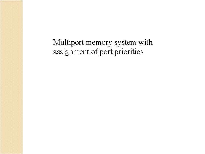 Multiport memory system with assignment of port priorities 