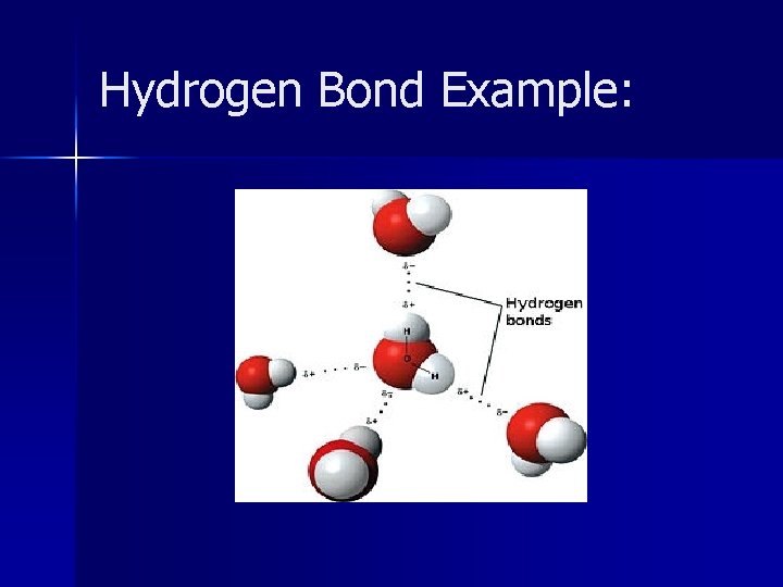 Hydrogen Bond Example: 