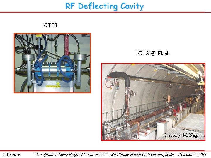 RF Deflecting Cavity CTF 3 LOLA @ Flash Courtesy: M. Nagl T. Lefevre “Longitudinal