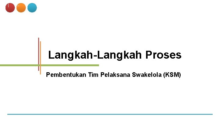 Langkah-Langkah Proses Pembentukan Tim Pelaksana Swakelola (KSM) 