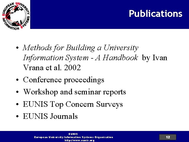 Publications • Methods for Building a University Information System - A Handbook by Ivan