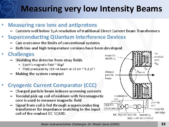 Measuring very low Intensity Beams • Measuring rare ions and antiprotons – Currents well