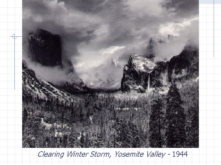 Clearing Winter Storm, Yosemite Valley - 1944 