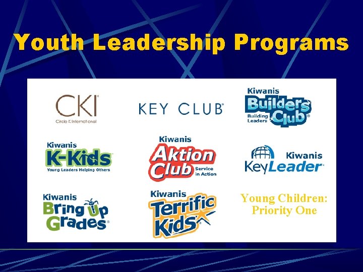 Youth Leadership Programs Young Children: Priority One 