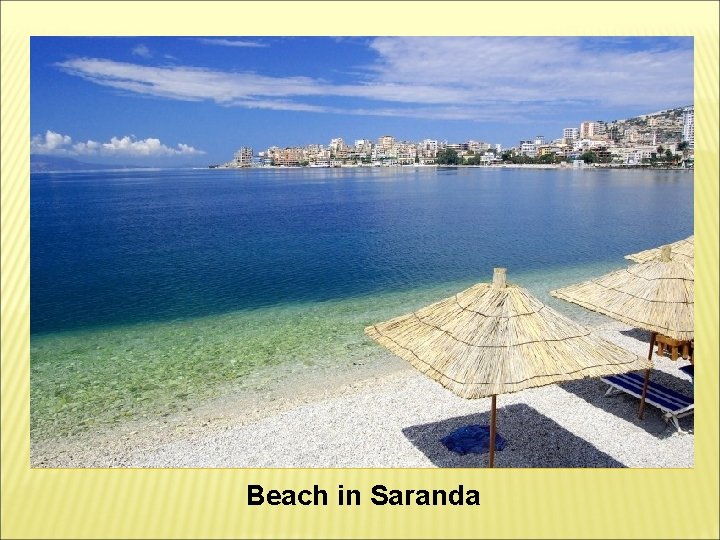 Beach in Saranda 