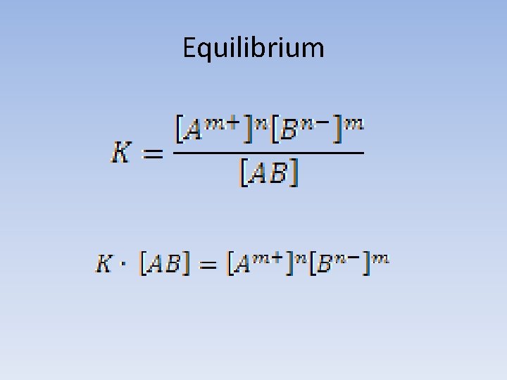 Equilibrium 