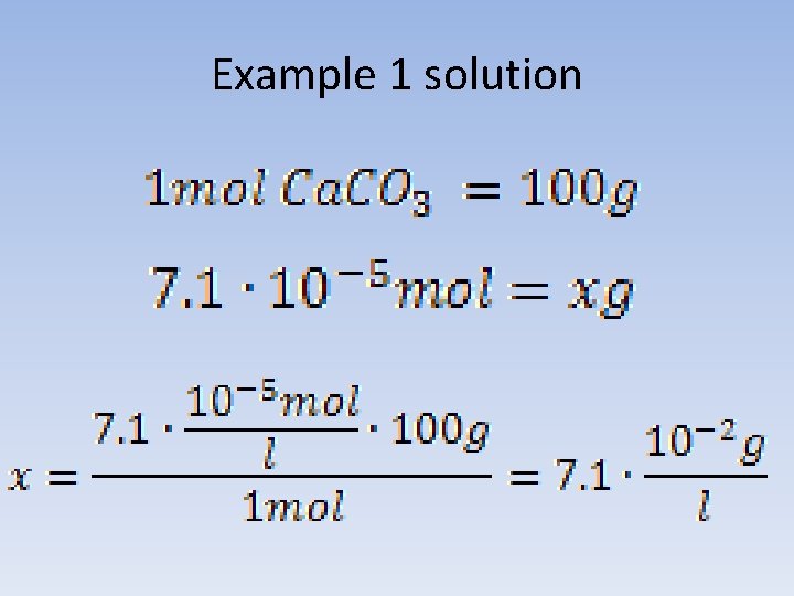 Example 1 solution 