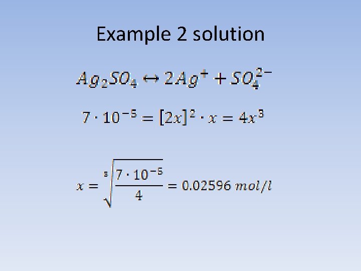 Example 2 solution 