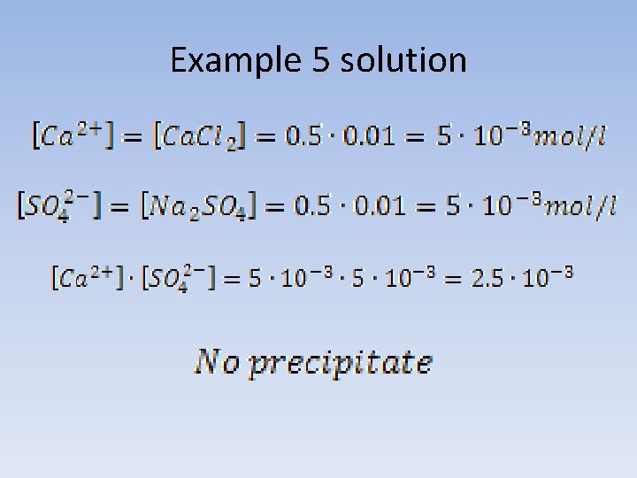 Example 5 solution 