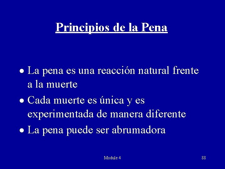 Principios de la Pena · La pena es una reacción natural frente a la