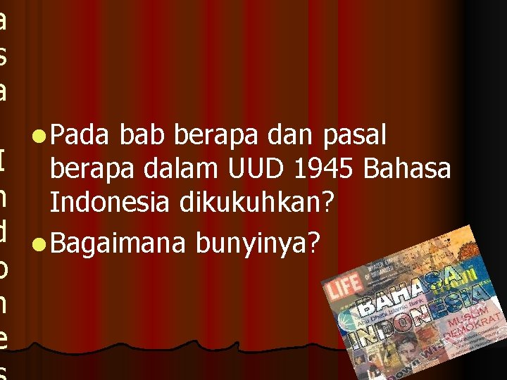 a s a I n d o n e l Pada bab berapa dan