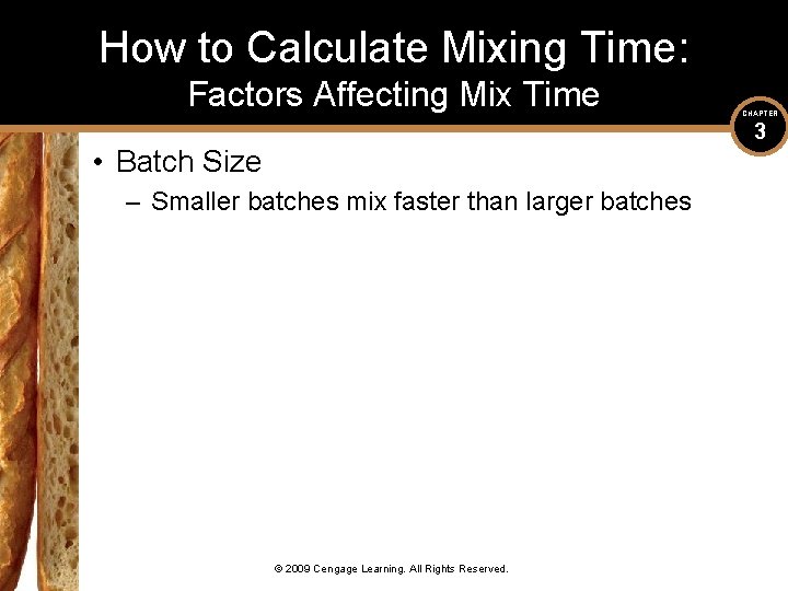 How to Calculate Mixing Time: Factors Affecting Mix Time CHAPTER 3 • Batch Size