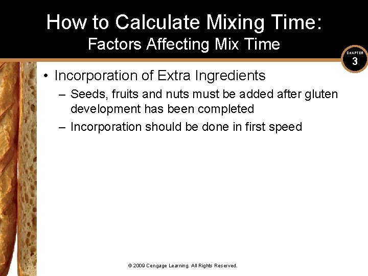 How to Calculate Mixing Time: Factors Affecting Mix Time • Incorporation of Extra Ingredients