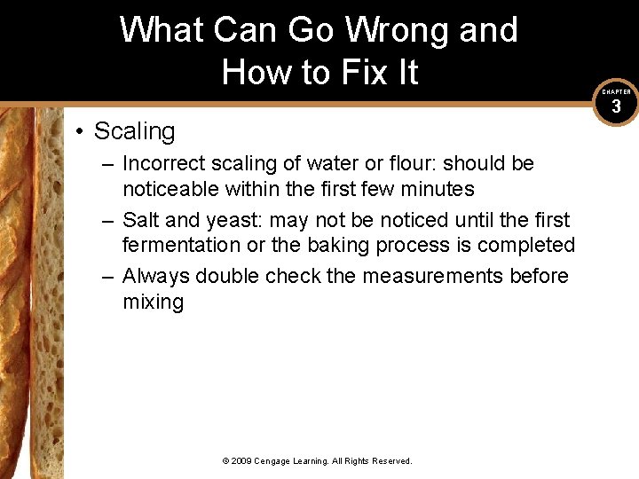 What Can Go Wrong and How to Fix It CHAPTER 3 • Scaling –