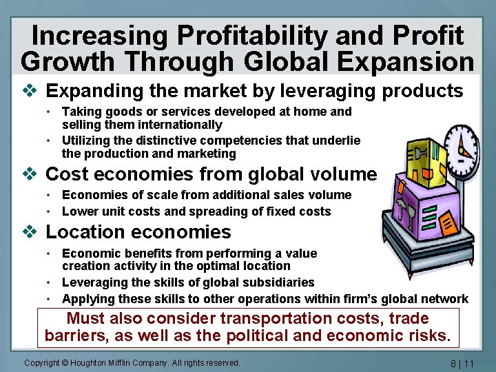 Increasing Profitability and Profit Growth Through Global Expansion v Expanding the market by leveraging