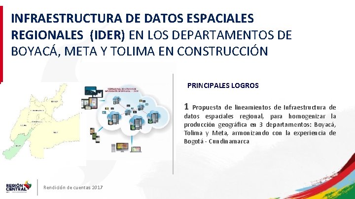 INFRAESTRUCTURA DE DATOS ESPACIALES REGIONALES (IDER) EN LOS DEPARTAMENTOS DE BOYACÁ, META Y TOLIMA