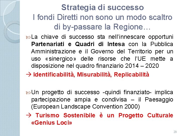 Strategia di successo I fondi Diretti non sono un modo scaltro di by-passare la