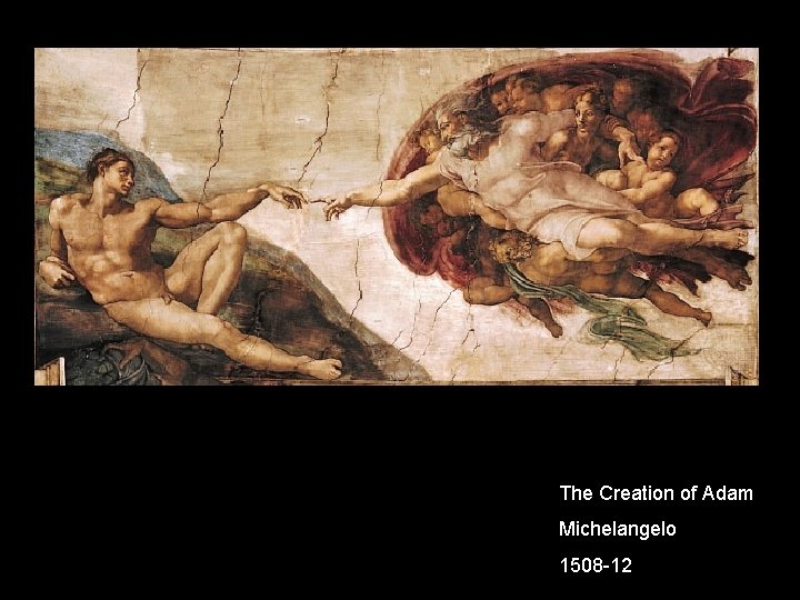 The Creation of Adam Michelangelo 1508 -12 