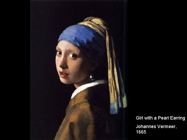 Girl with a Pearl Earring Johannes Vermeer, 1665 