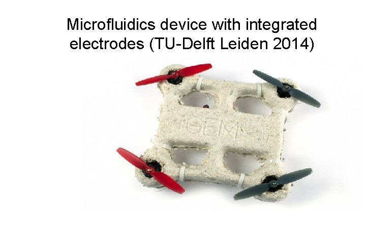 Microfluidics device with integrated electrodes (TU-Delft Leiden 2014) 