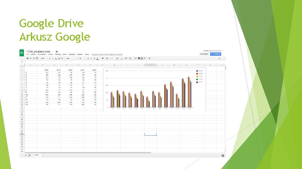 Google Drive Arkusz Google 