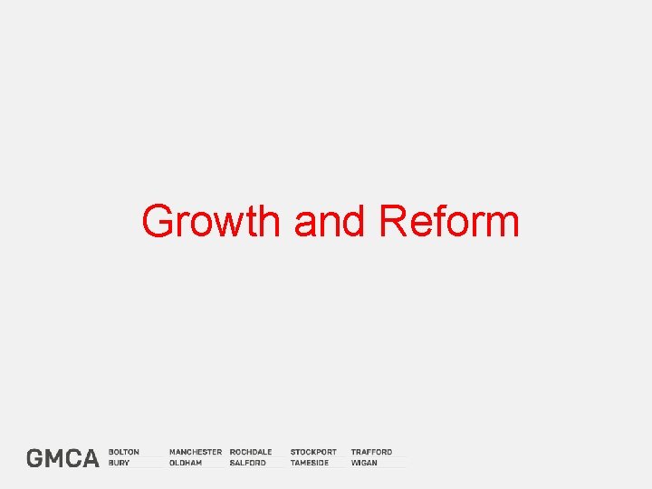 Growth and Reform 