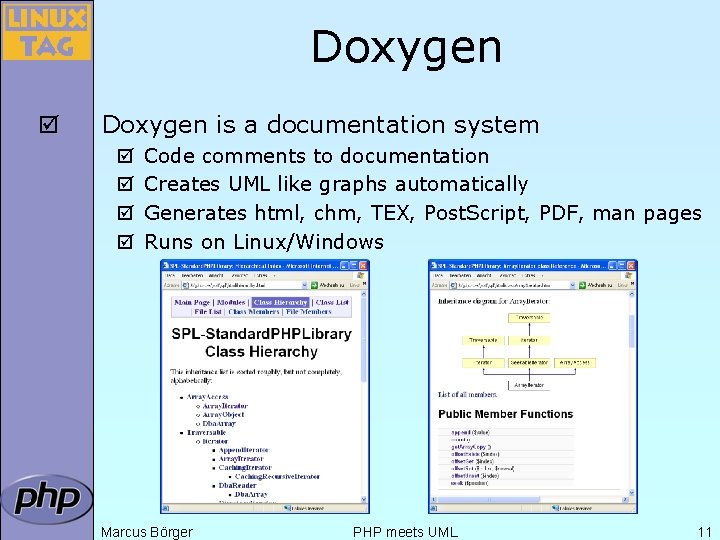 Doxygen þ Doxygen is a documentation system þ þ Code comments to documentation Creates