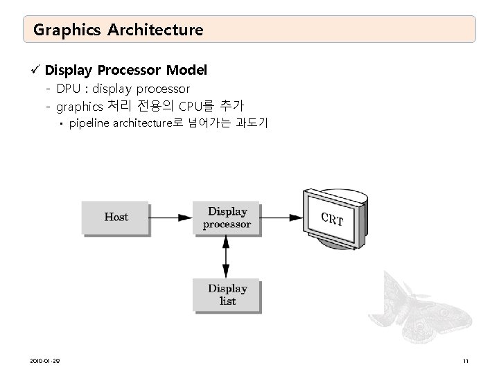 Graphics Architecture ü Display Processor Model - DPU : display processor - graphics 처리