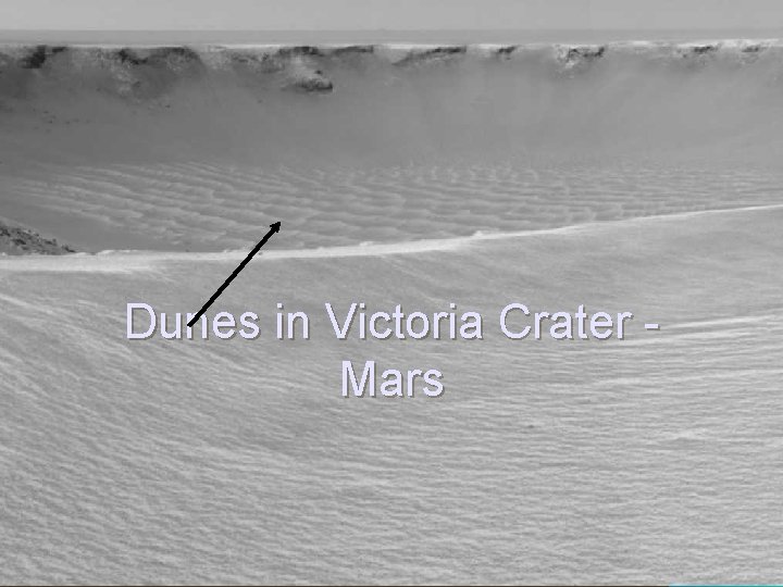 Dunes in Victoria Crater Mars 