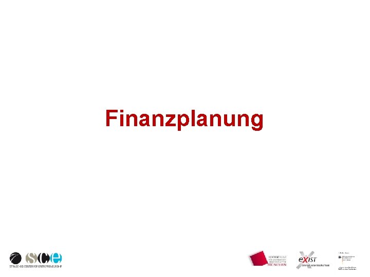 Finanzplanung 