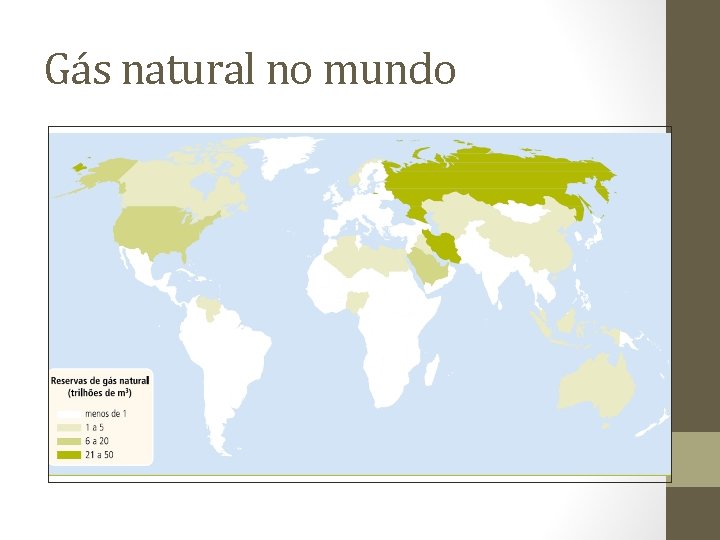 Gás natural no mundo 