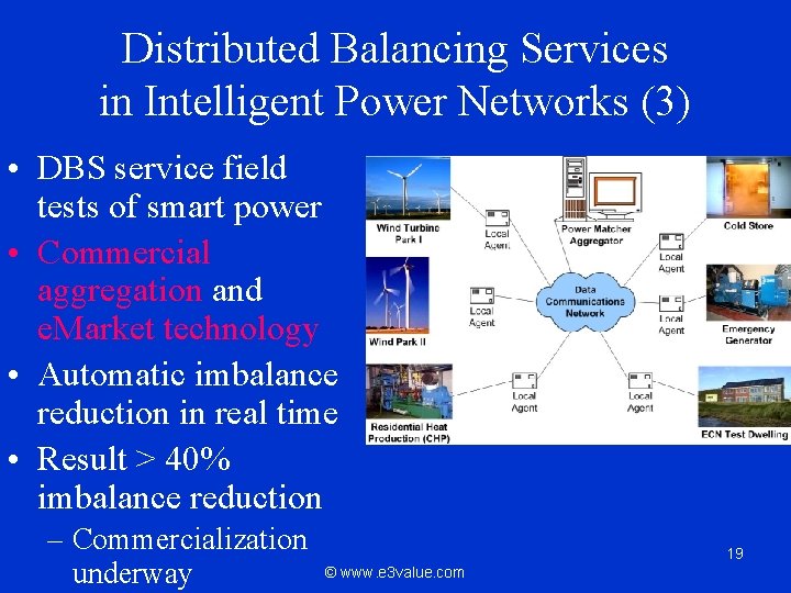 Distributed Balancing Services in Intelligent Power Networks (3) • DBS service field tests of